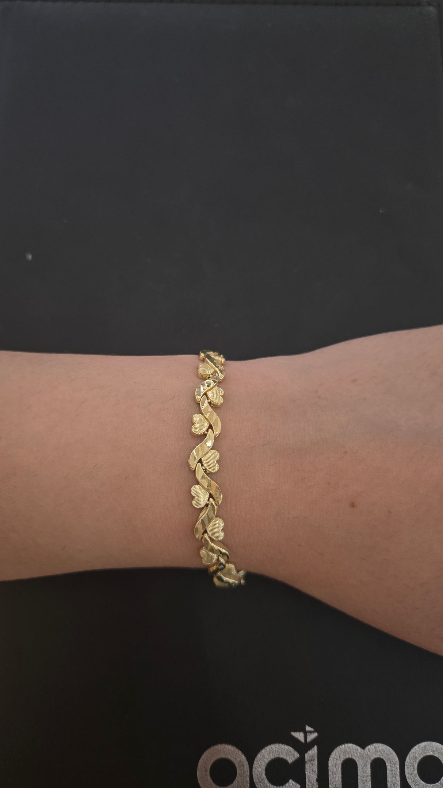 10k heart bracelet