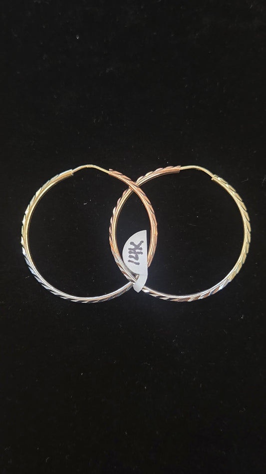 14k hoops